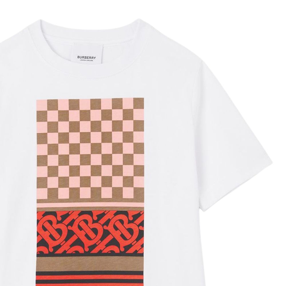 Детская футболка Burberry 80514301 (разноцветная) — фото 4