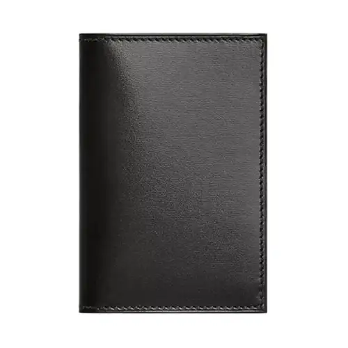 HERMES MC² Euclide Box Calfskin Coin Purse, Card Holder Women's 89 Noir Black