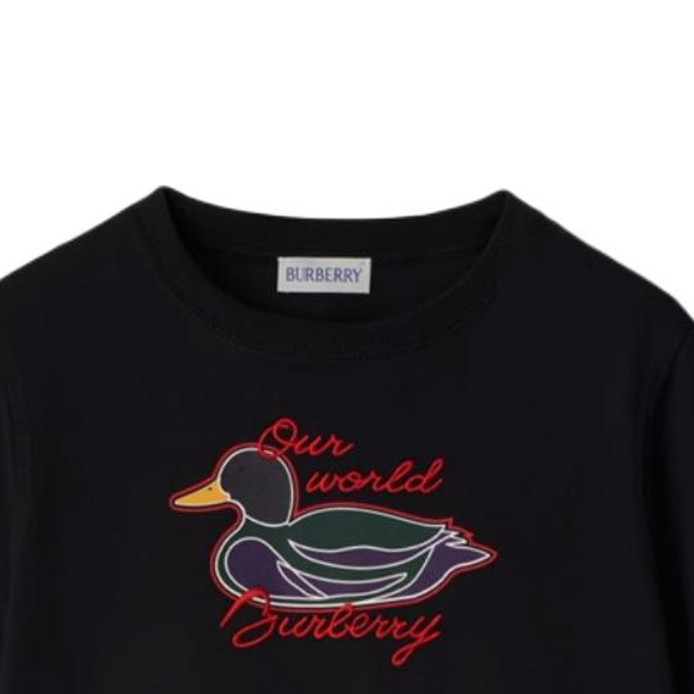 Мужская футболка Burberry BurberryT FW24 (темно-синяя детская) — фото 4