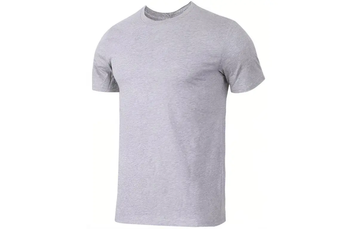 Jordan T-Shirts Men's Gray Crew Neck Moderate