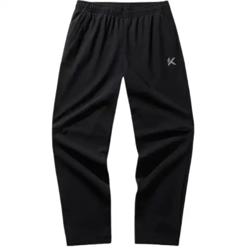 Anta Basketball Collection Comfortable Casual Minimalist Style Straight Fit Mid Rise Fleece Lined Knitted Sweatpants