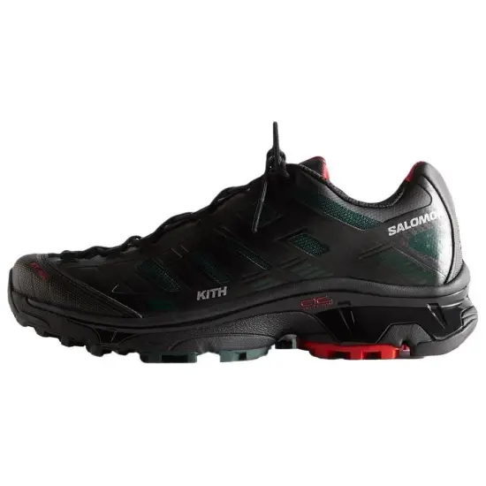 KITH x SALOMON XT Voyager Low Top Casual City Commute Running Shoes Unisex Black Green
