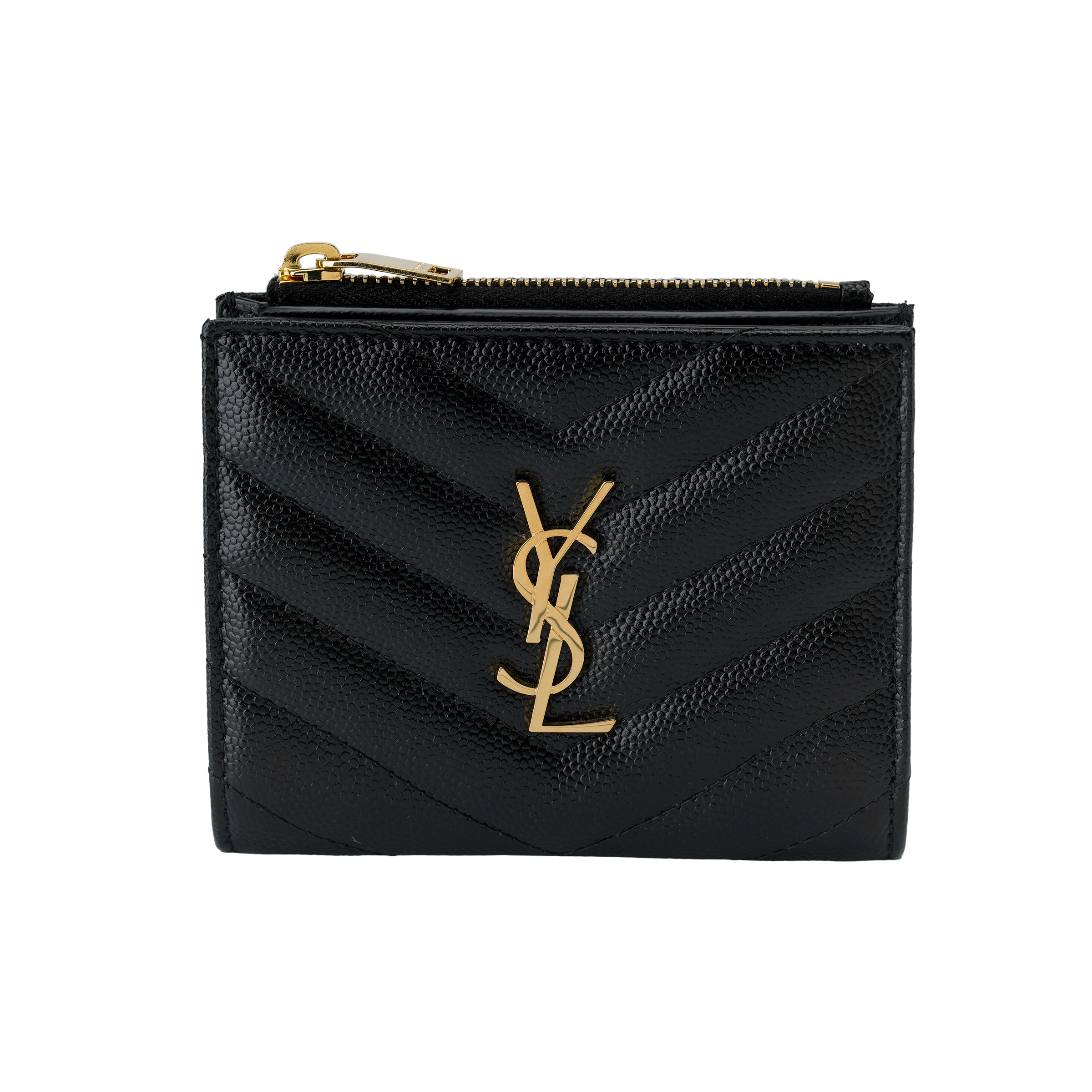 Женский кошелек Saint Laurent Cassandre (черный)
