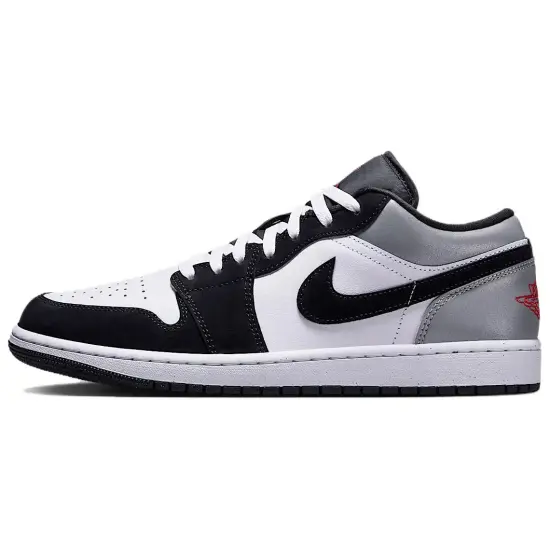 Jordan Air Jordan 1 Anti Slip Wear Resistant Low Top Vintage Basketball Shoes Men's Black White