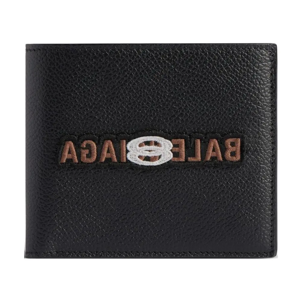 Balenciaga Grain Calfskin Wallet Men's Black