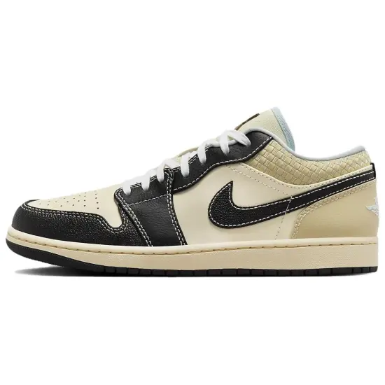 JORDAN 1 Low Se Coconut Milk Black Muslin