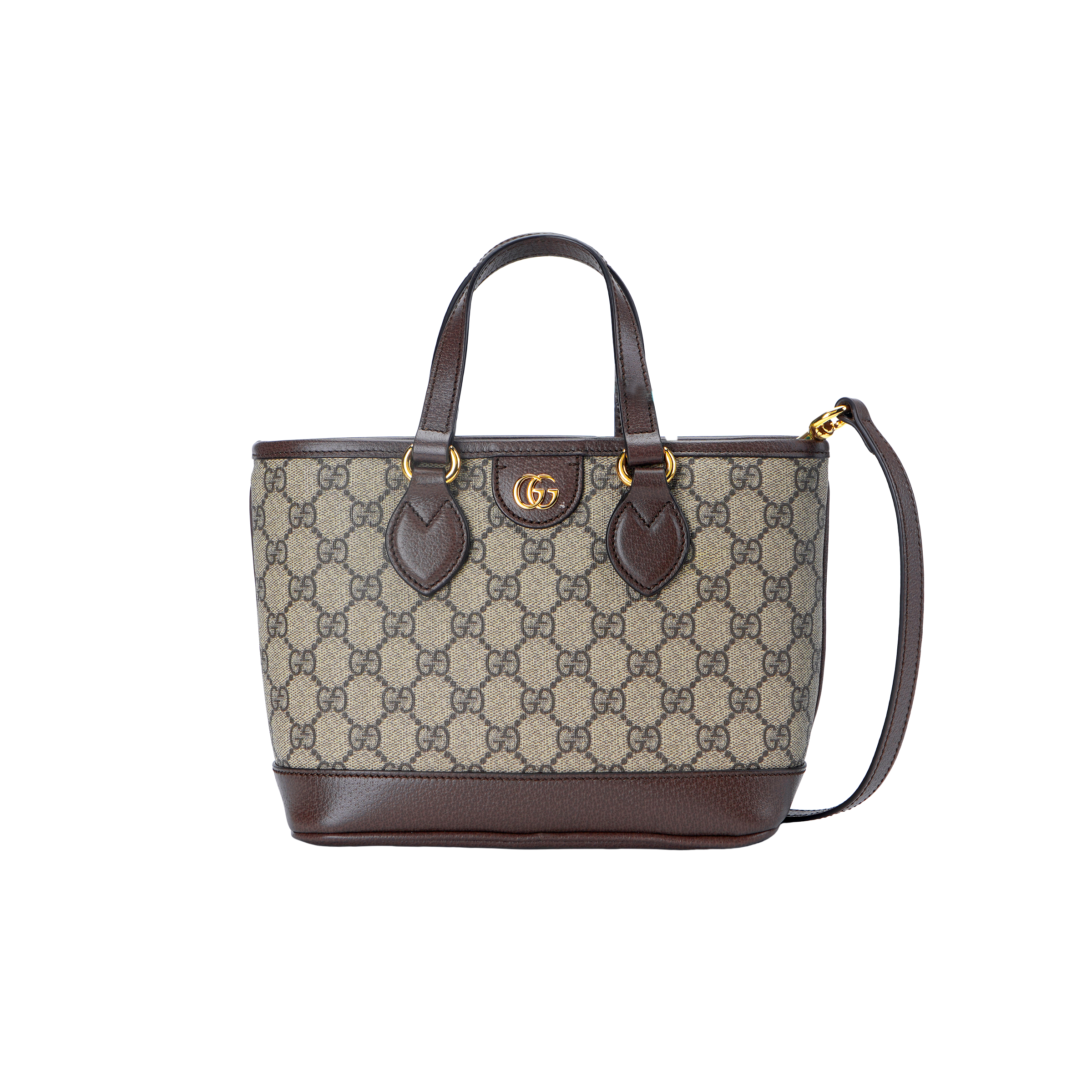 Женская сумка Gucci Ophidia Mini (бежево-коричневая)