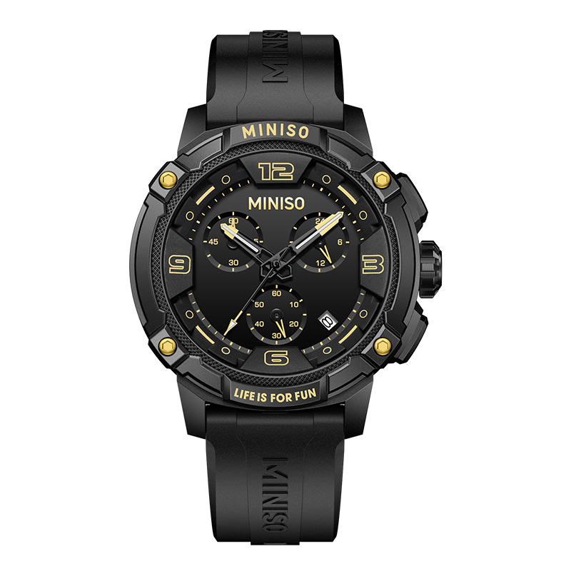 Universal trend fashionable mechanical men's watch, quartz black waterproof sports dial for men and women, high quality gift box, pack, for beloved, quartz mechanism, men's style