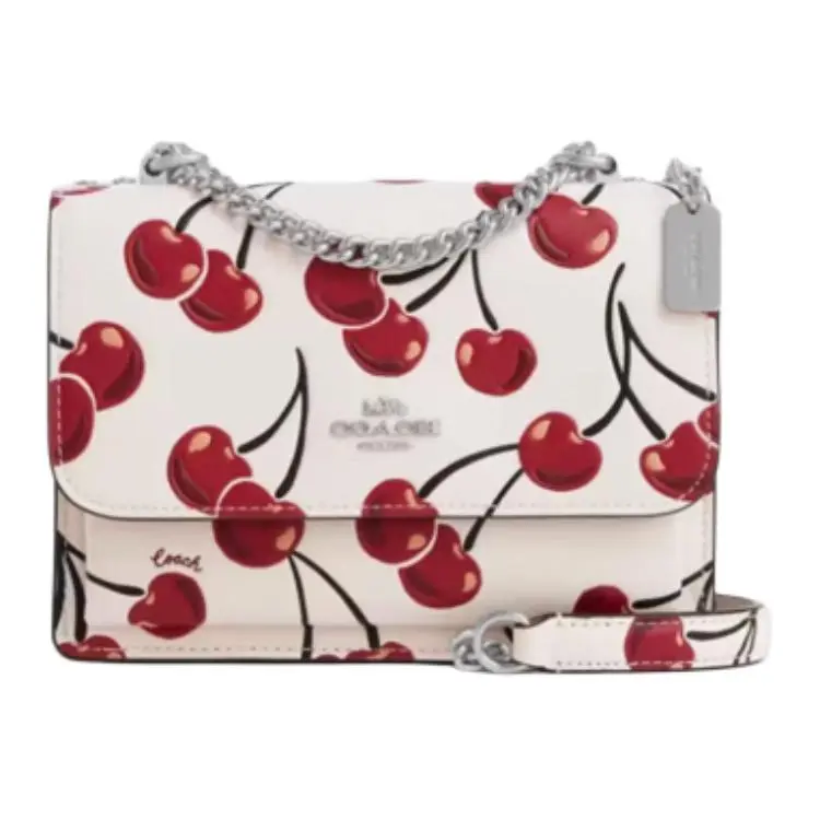 COACH Klare Cow Leather Shoulder Bags Small Women's White