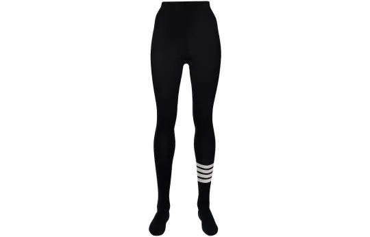 THOM BROWNE 4 Bar Striped Ribbed Tights