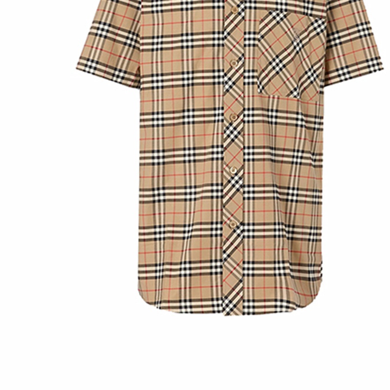 Мужская рубашка Burberry ки (хаки) — фото 6
