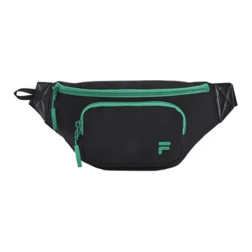 FILA FUSION Fabric Shoulder Bag, Crossbody Bag, Fanny Pack Extra Small Unisex Pitch Black