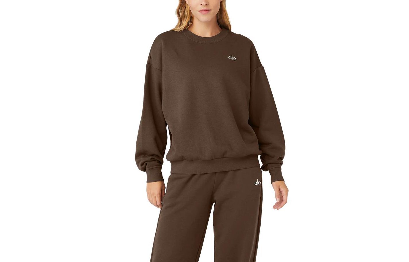 alo yoga ACCOLADE CREW NECK PULLOVER JISOO