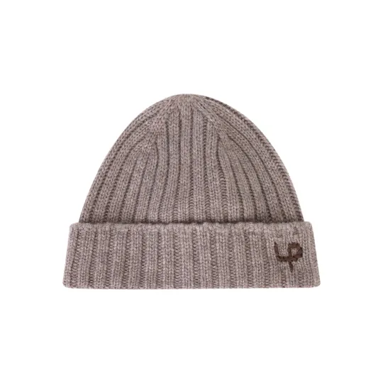 Loro Piana Logo Embroidered Ribbed-Knit Beanie