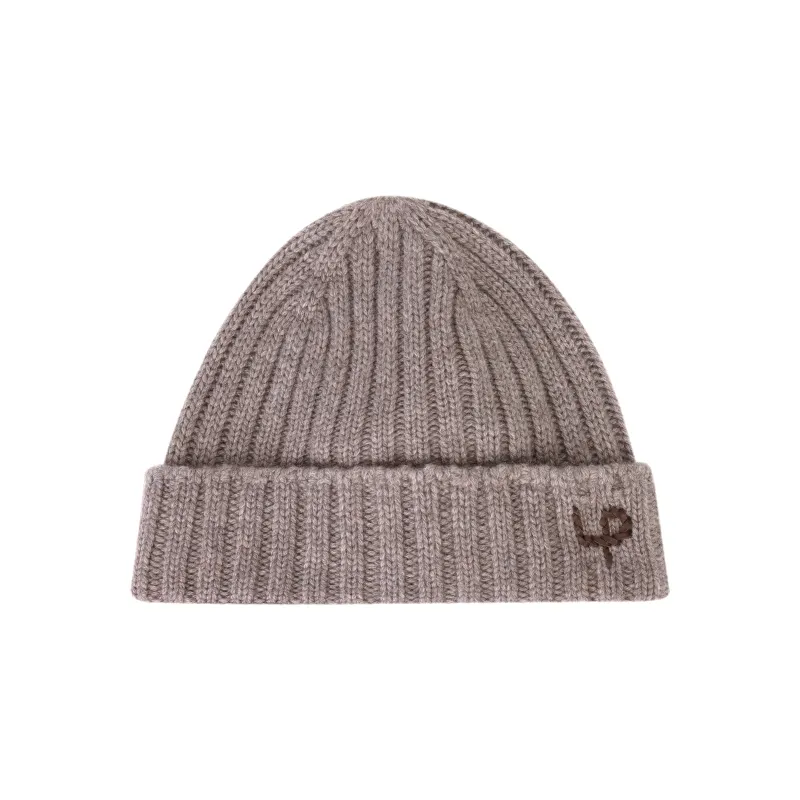 Loro Piana Logo Embroidered Ribbed-Knit Beanie