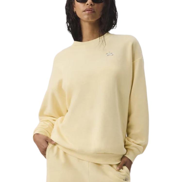 alo yoga ACCOLADE CREW NECK PULLOVER JISOO