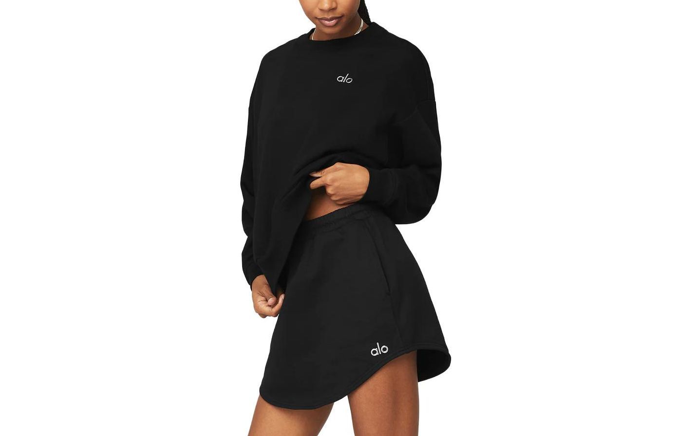 alo yoga ACCOLADE CREW NECK PULLOVER JISOO