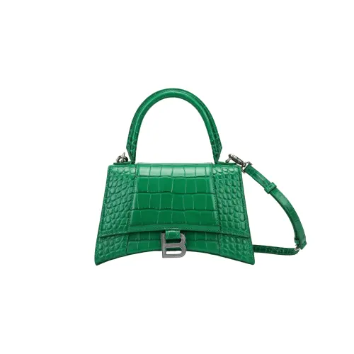 Balenciaga Small Hourglass Handbag Women's Green