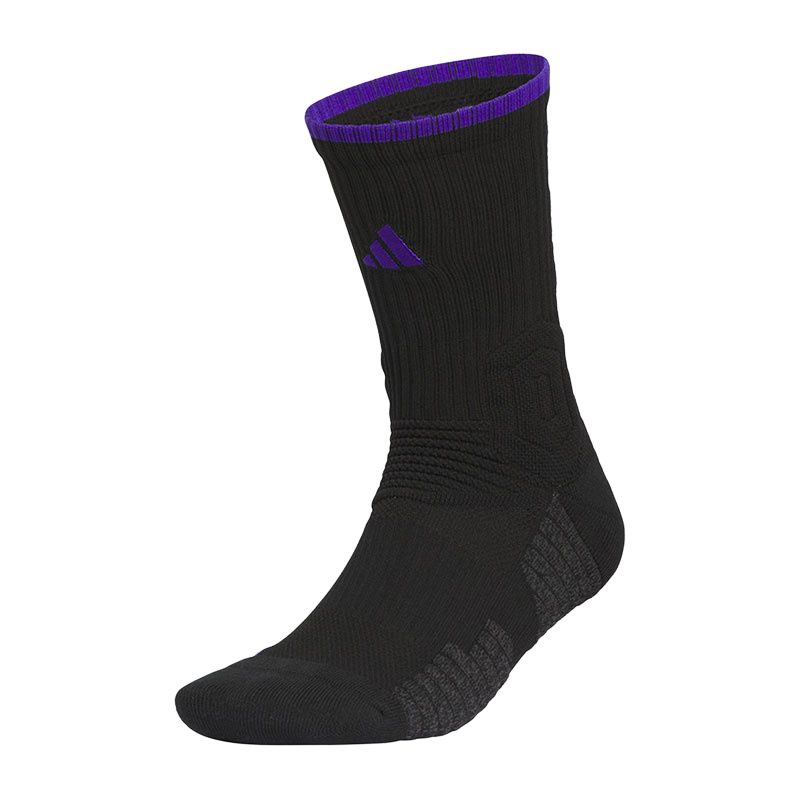 Adidas Crew Socks Unisex 1 Pack Black Purple