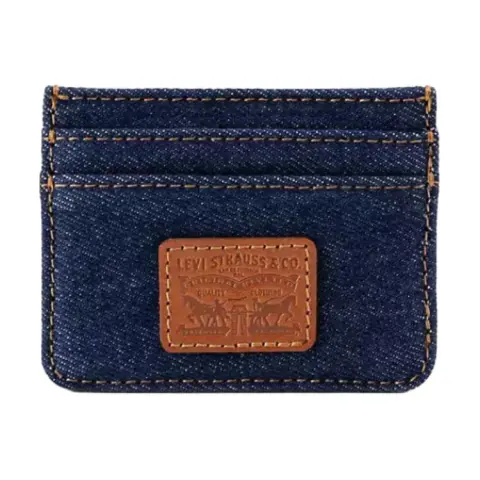 Levi's 100% Cotton Card Holder Regular Men's Blue