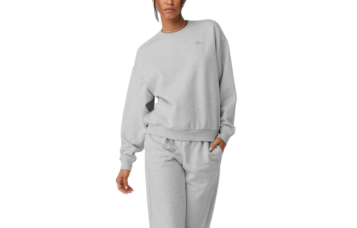 alo yoga ACCOLADE CREW NECK PULLOVER JISOO