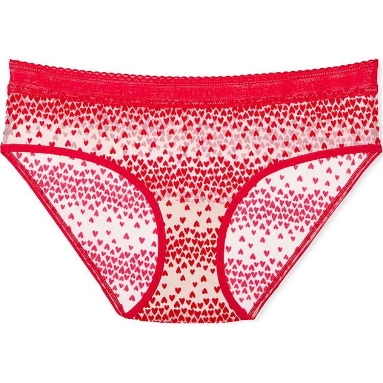Женские трусы Victoria's Secret Heart Print (красные)