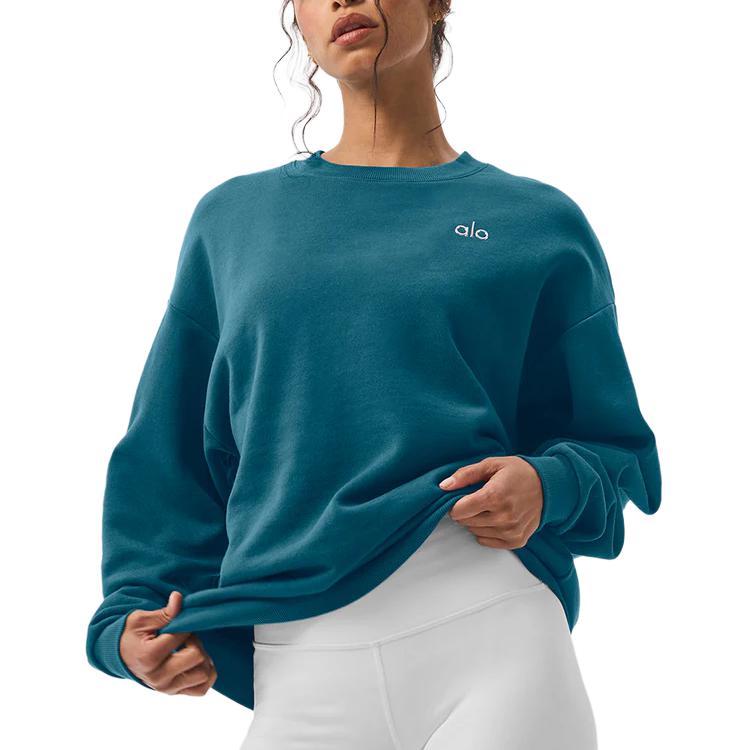 alo yoga ACCOLADE CREW NECK PULLOVER JISOO