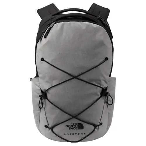 THE NORTH FACE 27L Backpack Double Shoulder Outdoor Bag Recycled Polyester Gray Unisex