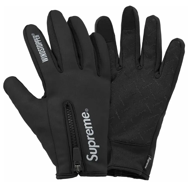 Supreme Wool Gloves Unisex Black/Orange/Khaki/Marine Blue