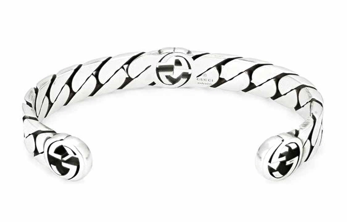Серебряный браслет Gucci 661528-J8400-0728 (серебряный) — фото 3