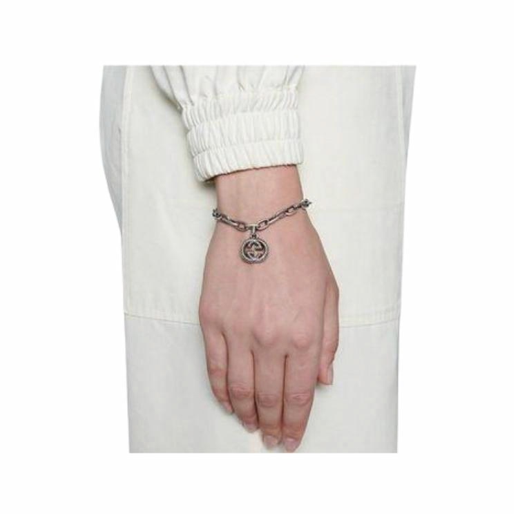 Мужской браслет Gucci 607158-J8400-0811 (серебристый) — фото 6