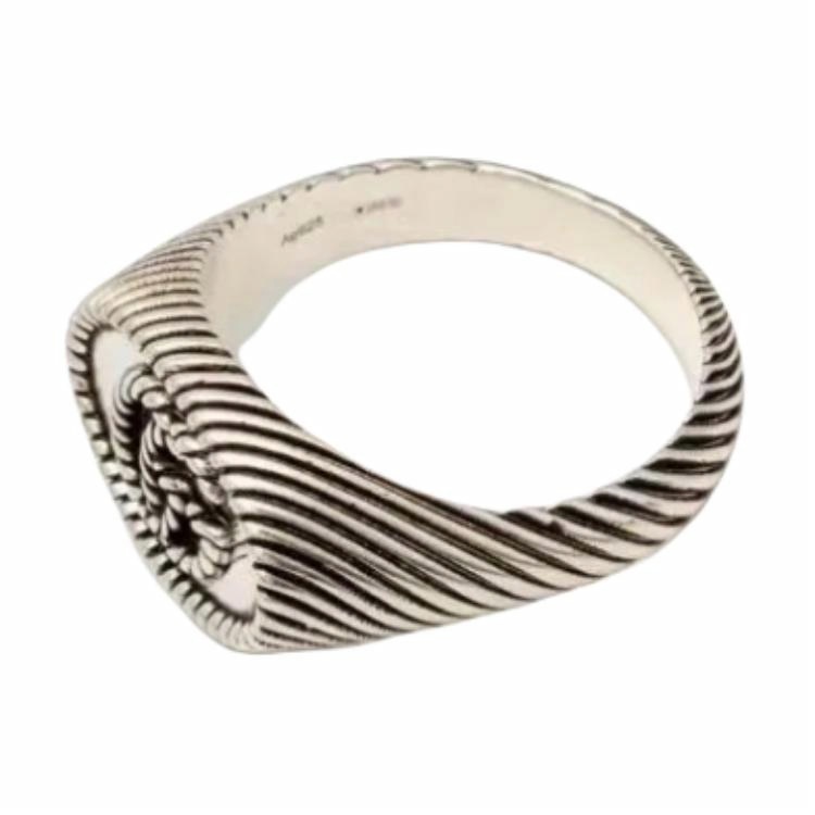 Кольцо Gucci Double G Ring (серебряное)