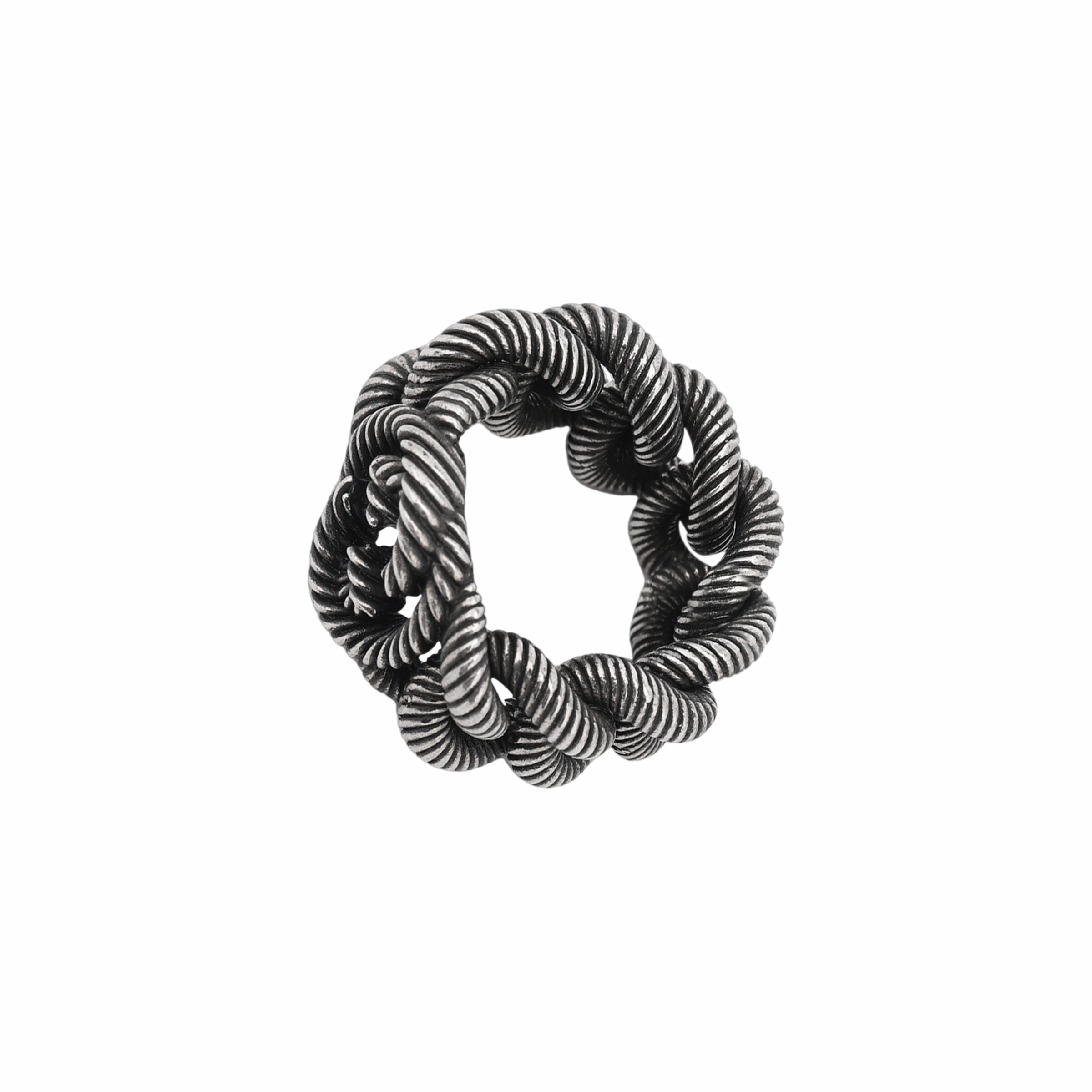 Кольцо Gucci Interlocking G 925 (серебряный) — фото 2