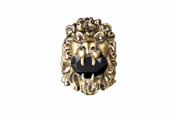 Кольцо Gucci Lion Head (золотое)