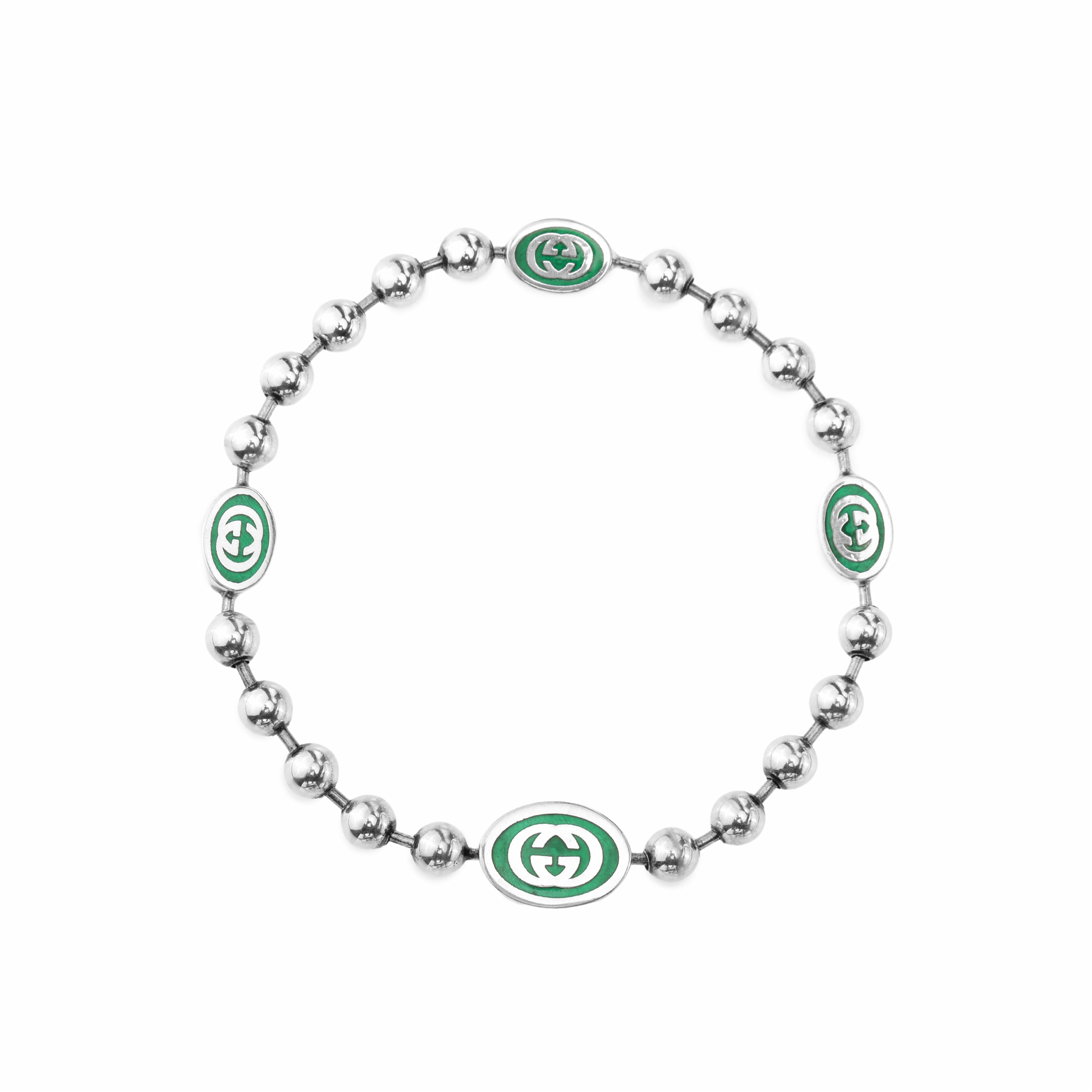Браслет Gucci Interlocking (серебряный)