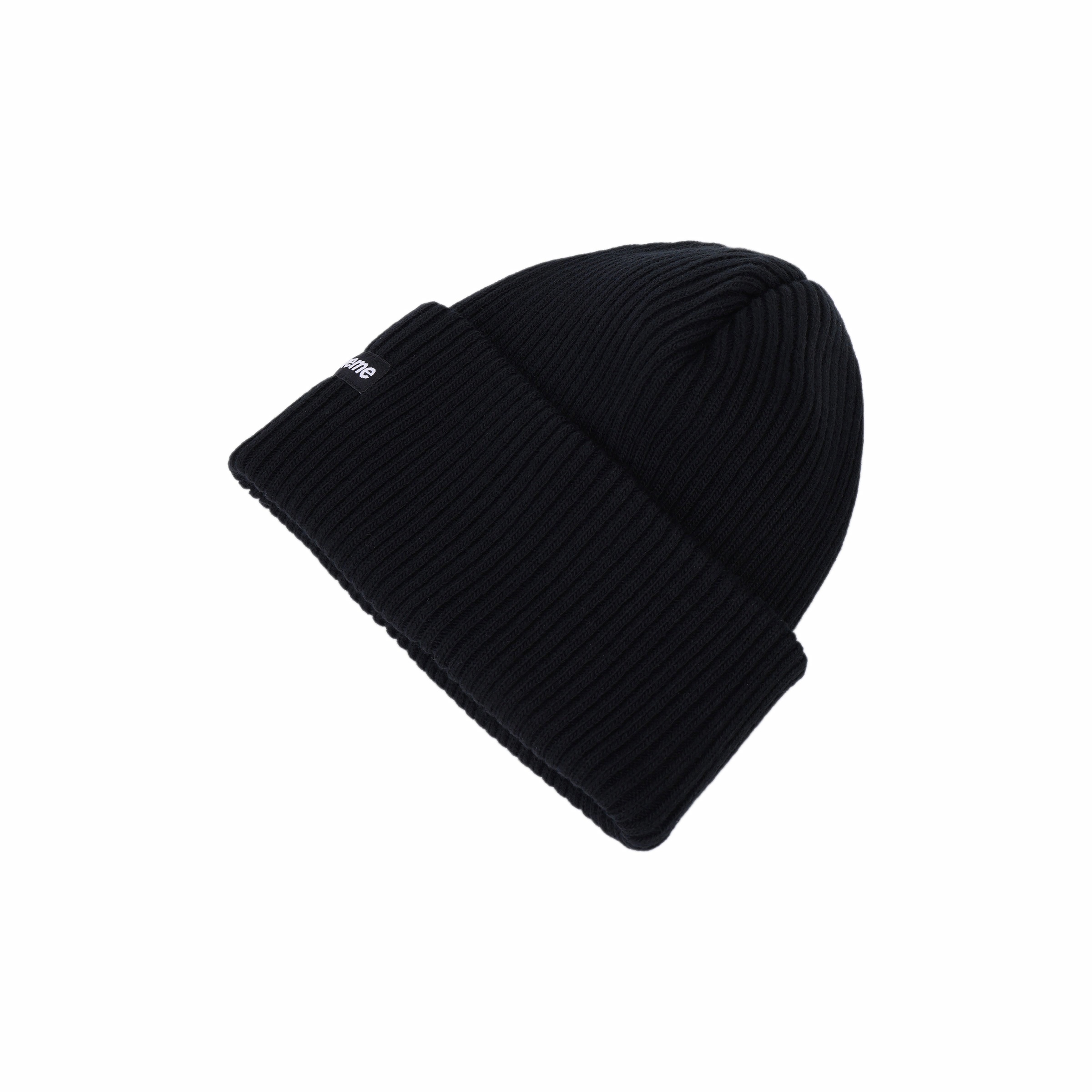 Шапка Supreme FW20 Week 7 Wide Rib Beanie (черная) — фото 4