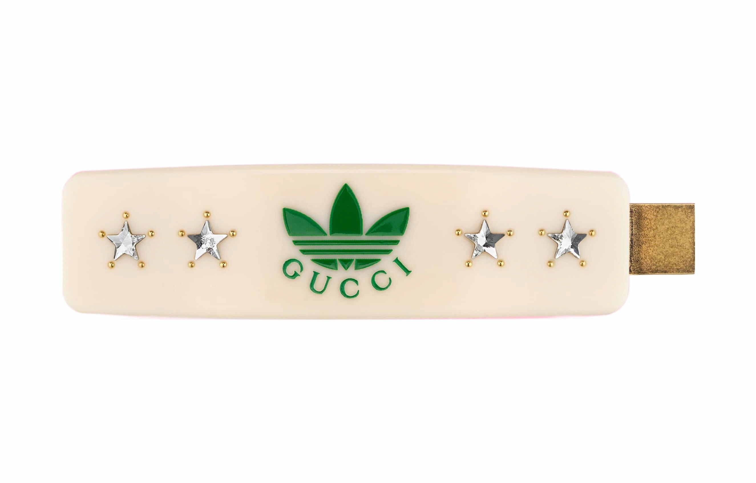 Женская заколка Gucci adidas x Gucci (бежевая)