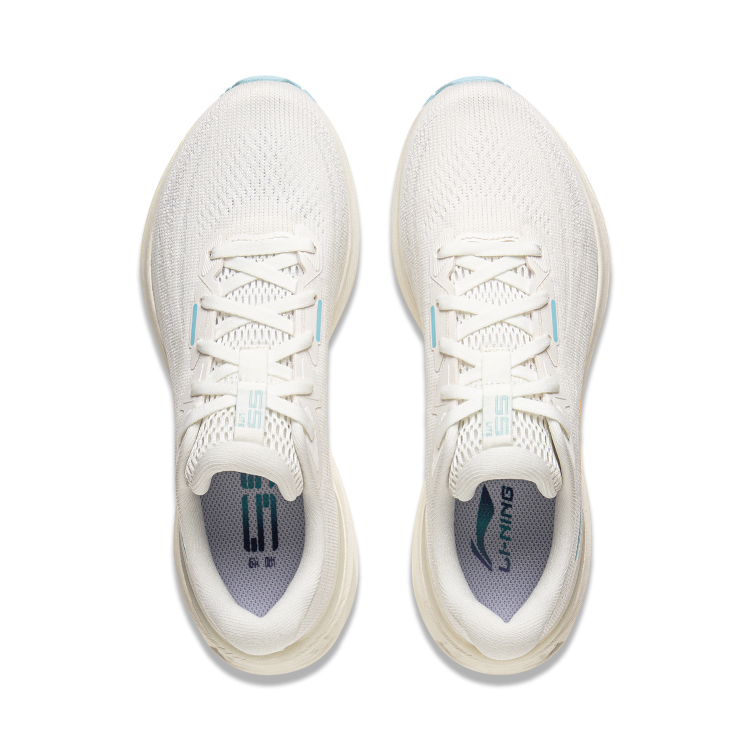 Li Ning My Leap 3.0 Cushioning Breathable Low top Casual Long Distance Running Shoes Women’s Mist White