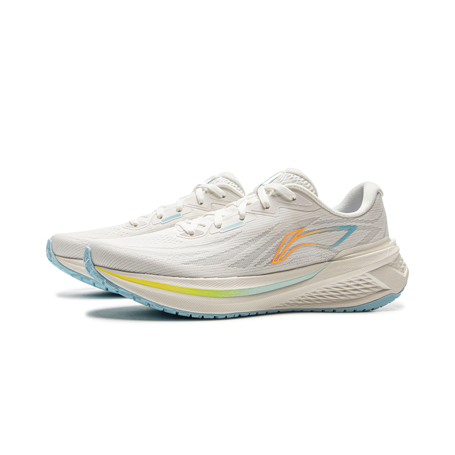 Li Ning My Leap 3.0 Cushioning Breathable Low top Casual Long Distance Running Shoes Women’s Mist White