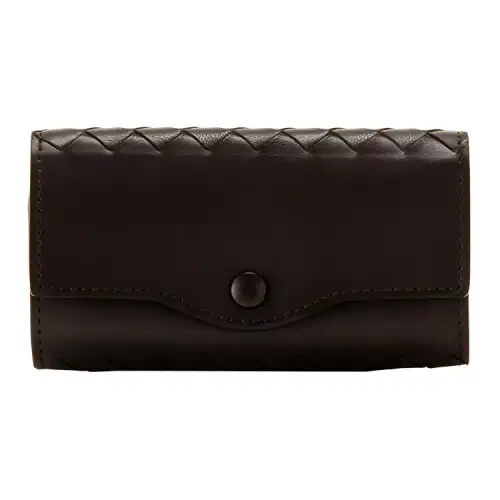 Bottega Veneta Sheepskin Wallet Key Pouch Women's Dull Umber
