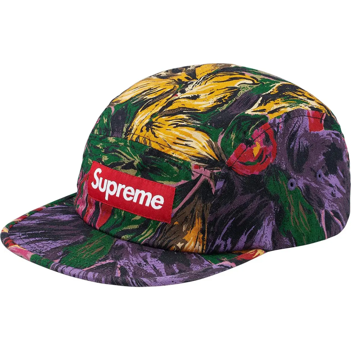 Supreme Painted Floral Camp Cap