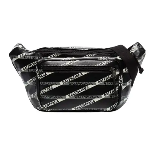 Balenciaga Cow Leather Shoulder Bag, Crossbody Bag, Fanny Pack Men's Black