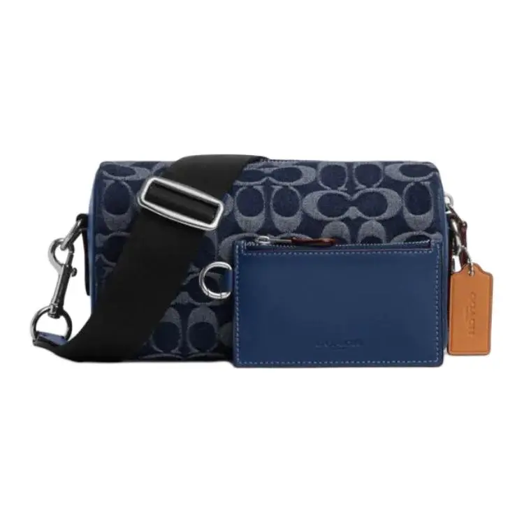 COACH AXEL Fabric Crossbody Bag Small Men's Ning Blue