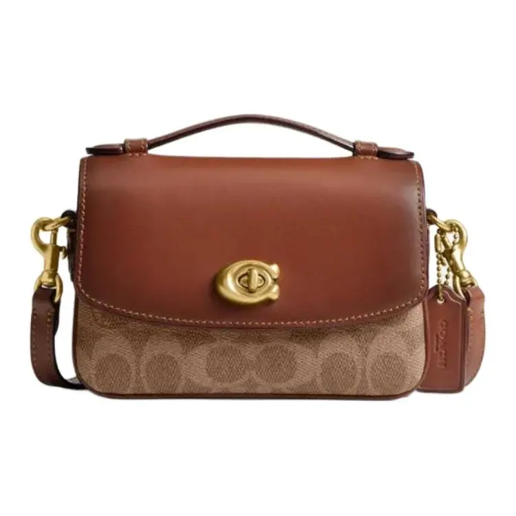 COACH Cassie Artificial Leather With Cow Leather Shoulder Bag, Crossbody Bag, Handbag Small Women's