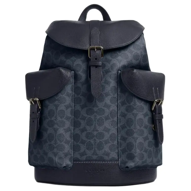 COACH WARNER Artificial Leather With Cow Leather And Fabric Backpack Regular Men's