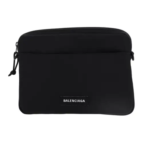 Balenciaga Nylon Crossbody Bag, Shoulder Bag Regular Men's Black