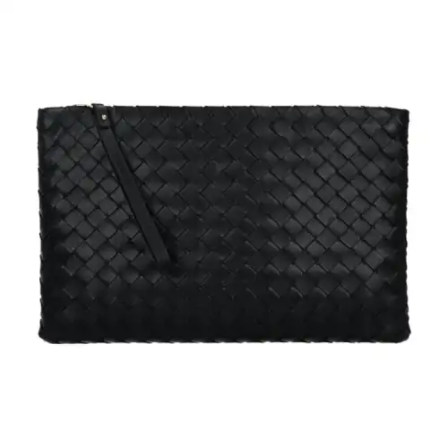 Bottega Veneta Lambskin Wallet Women's Black
