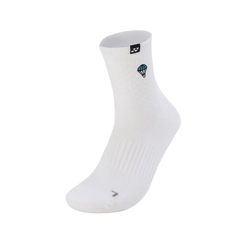 YONEX Crew Socks Men’s 2 Pack White