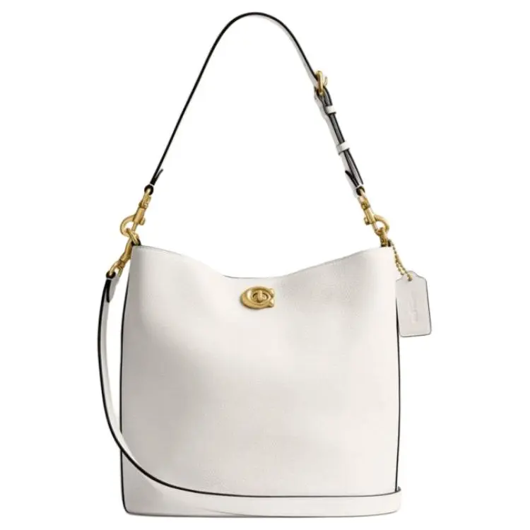 COACH Willow Cow Leather Bucket Bags Crossbody Bag, Shoulder Bag Large Women's White