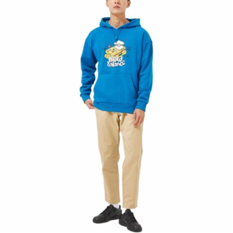Мужское худи New Balance ZPZ Graphic Hoodie (синее) — фото 4